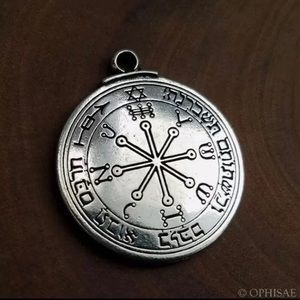Talisman of Mars Pewter Star of David Pendant